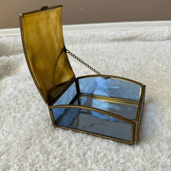 Handcrafted via vermont jewelry box trinket bear picnic cottagecore kitsch - Picture 4 of 14